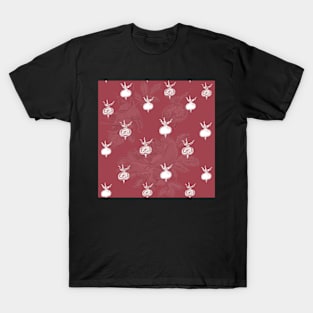 Rosehip Fruits Pattern Wild Rose T-Shirt